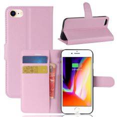 iPhone SE 3 5G (2022) / SE 2020 / iPhone 8/7 - læder cover / pung - Pink