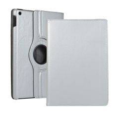 iPad 10.2 (2019/2020/2021) - Læder cover 360 grader roterbar - Sølv