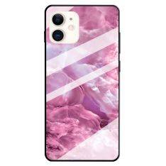 iPhone 11 - Hard cover med bagside af hærdet glas - Marmor Design - Style L