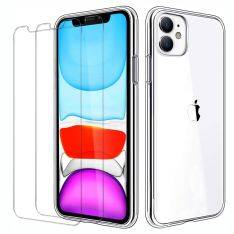 iPhone 11 - Gummi cover inkl hærdet beskyttelsesglas - Transparent