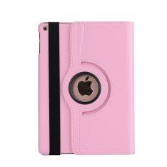 iPad 9.7 (2017 / 2018) - Pu læder cover m/stand Litchi skin - Dyb lyserød