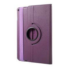 iPad 9.7 (2017 / 2018) - Pu læder cover - Litchi skind m/stand - Lilla
