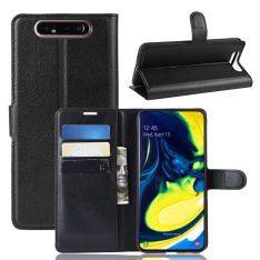 Samsung Galaxy A80 / A90 - Læder cover / pung - Sort