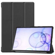 Samsung Galaxy Tab S6 T860/T865 - Tri-Fold læder cover/taske - Sort