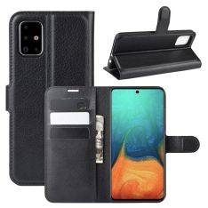 Samsung Galaxy A71 - Læder cover / pung - Sort