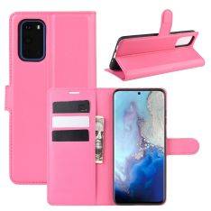 Samsung Galaxy S20 / S20 5G - Læder cover / pung - Rosa