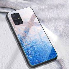 Samsung Galaxy A71 - Hard cover med bagside af Hærdet glas - Marmor design - Style G