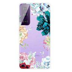 Samsung Galaxy S21 5G - Gummi cover med printet Design - Blomster