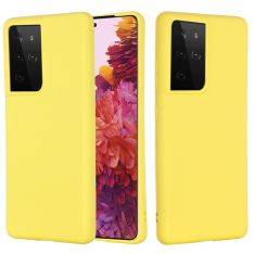 Samsung Galaxy S21 Ultra 5G - Azmaro Tyndt Silikone cover - Gul