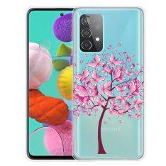 Samsung Galaxy A52s 5 G / A52 5G / A52 - Gummi cover - med printet design - Blomstret træ