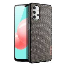 Samsung Galaxy A32 5G - DUX DUCIS Fino Hybrid cover - Tekstil Design - Grøn