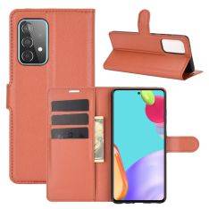 Samsung Galaxy A52s 5 G / A52 5G / A52 - Læder cover / pung - Brun