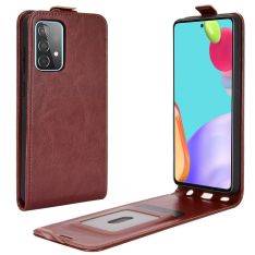 Samsung Galaxy A52s 5 G / A52 5G / A52 - Vertical læder cover - Brun