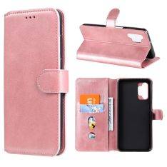 Samsung Galaxy A32 5G - Classic læder cover / pung - Rosa guld