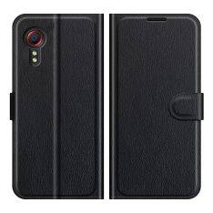 Samsung Galaxy Xcover 5 - Læder cover / pung - Sort