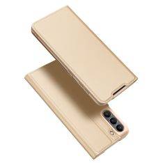 Samsung Galaxy S21 FE 5G - DUX DUCIS skin pro læder cover - Guld