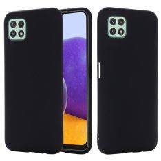 Samsung Galaxy A22 5G - Azmaro Tyndt Silikone cover - Sort