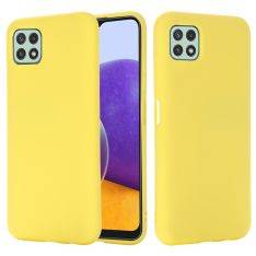 Samsung Galaxy A22 5G - Azmaro Tyndt Silikone cover - Gul