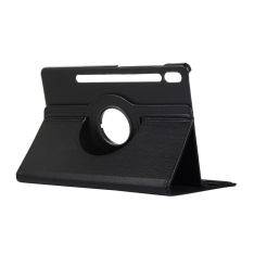 Samsung Galaxy Tab S7 FE - Læder cover 360 grader roterbar - Sort