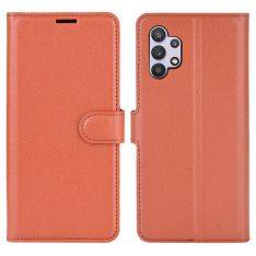 Samsung Galaxy A32 4G - Læder cover / pung - Brun