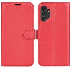 Samsung Galaxy A13 4G - Læder cover / pung - Rød