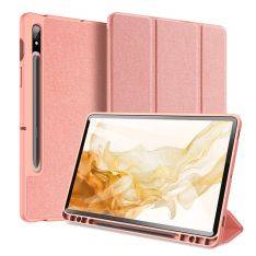 Samsung Tab S8 - DUX DUCIS Domo Series Tri-Fold Smart cover - Pink
