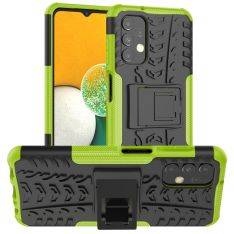 Samsung Galaxy A13 4G - Heavy Duty Hybrid cover m/ Kickstand - Grøn