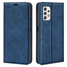 Samsung Galaxy A23 4G / 5G - Slim læder cover / pung - Blå