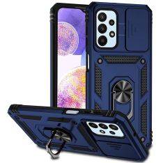 Samsung Galaxy A23 4G / 5G - Armor Slide Hybrid cover med Kickstand - Blå
