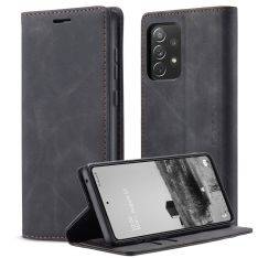 Samsung Galaxy A73 5G - CASEME retro læder cover - Sort