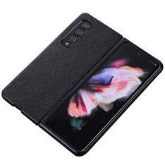 Samsung Galaxy Z Fold4 5G - Slim læder Hard cover - Sort