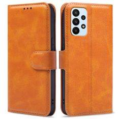 Samsung Galaxy A23 4G / 5G - Læder cover / pung - Orange