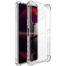 Sony Xperia 5 III 5G - IMAK gummi cover inkl. skærmbeskytter - Transparent