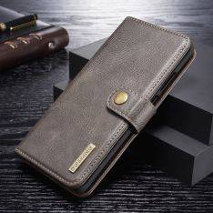 Huawei P30 Pro - DG MING 2-i-1 Ægte læder cover / pung - Aftagelig - Grå