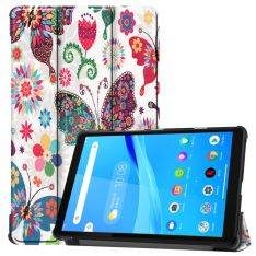 Lenovo Tab M8 TB-8505 - Tri-Fold Læder cover - Sommerfugl