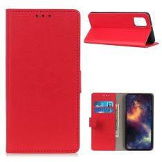 Motorola G9 Plus - Læder cover / pung - Rød