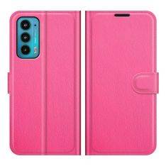 Motorola Edge 20 - Læder cover / pung - Rosa