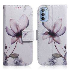 Motorola G31/G41 - Læder cover / pung - Printet design - Magnolia Blomst