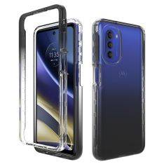 Motorola G51 5G - Gradient Hybrid cover - Sort
