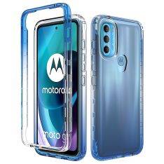 Motorola G71 5G - Gradient Hybrid cover - Blå