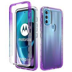 Motorola G71 5G - Gradient Hybrid cover - Lilla