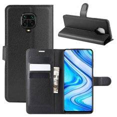Xiaomi Redmi Note 9 Pro/Note 9s/Note 9 pro Max - Læder cover / pung - Sort