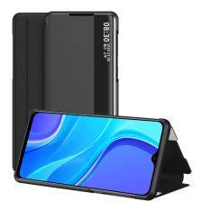 Xiaomi Redmi 9 - View Window læder cover - Sort
