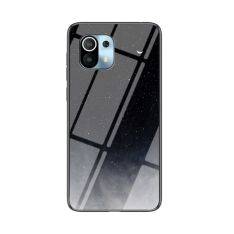 Xiaomi Mi 11 - Hybrid cover med bagside af hærdet glas - Sort