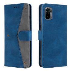 Xiaomi Redmi Note 10 5G - Vintage læder cover / pung - Blå