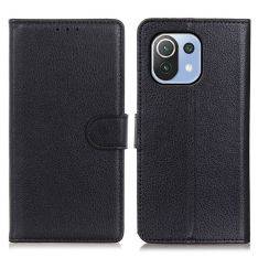 Xiaomi Mi 11 Lite - Læder cover / pung - Sort