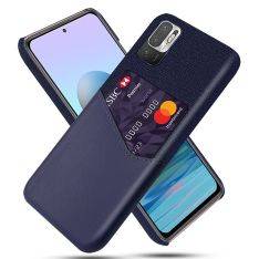 Xiaomi Redmi Note 10 5G - KSQ læder hard cover med kortholder - Blå