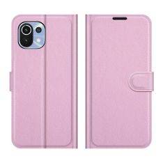 Xiaomi Mi 11 Lite 4G/5G - Læder cover / pung - Pink