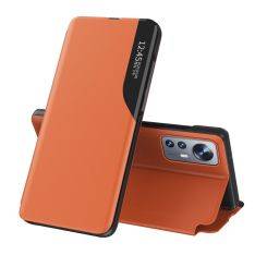 Xiaomi 12/12X - View Window læder cover - Orange