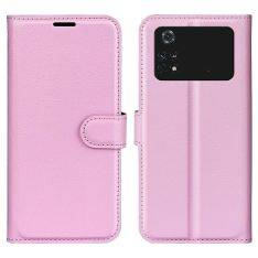 Xiaomi Poco M4 Pro 4G - Læder cover / pung - Pink